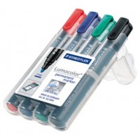 ESTUCHE 4 MARCADORES PERMANENTES LUMOCOLOR 352 TRAZO 2MM. SURTIDOS STAEDTLER 352 WP4 (Espera 4 dias) en Huesoi